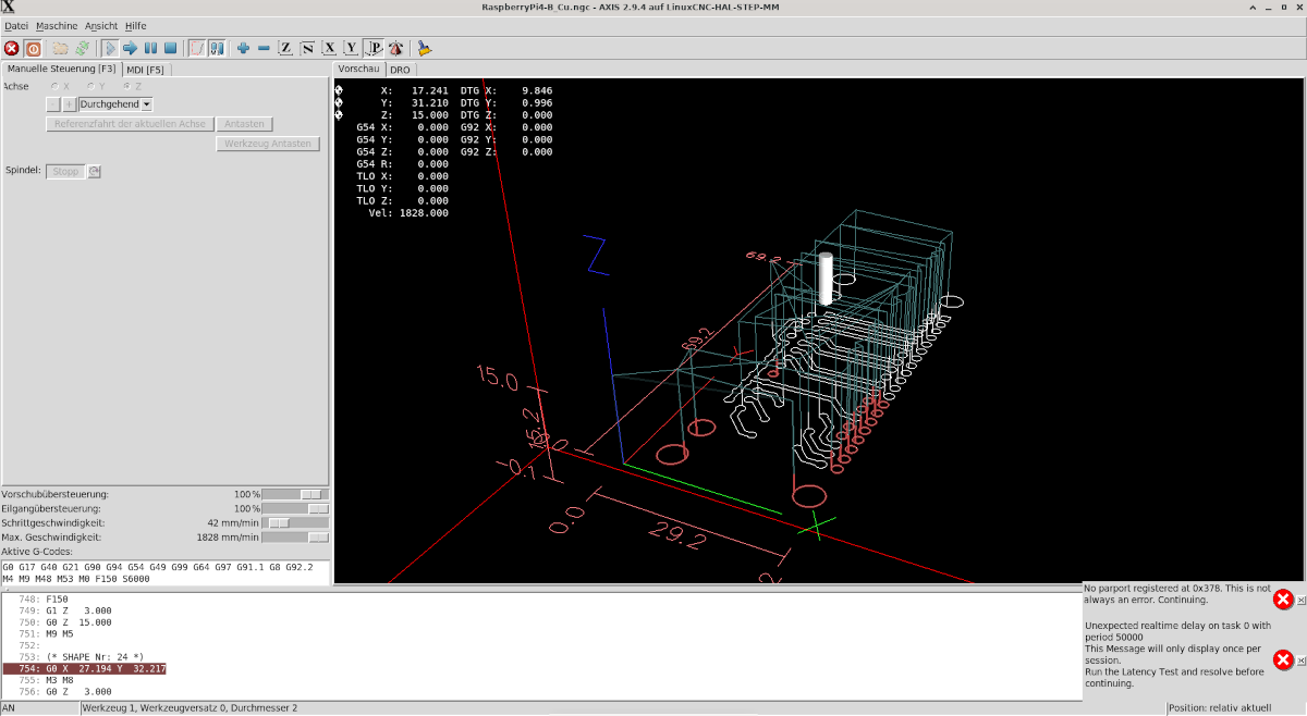 Fräsen mit LinuxCNC